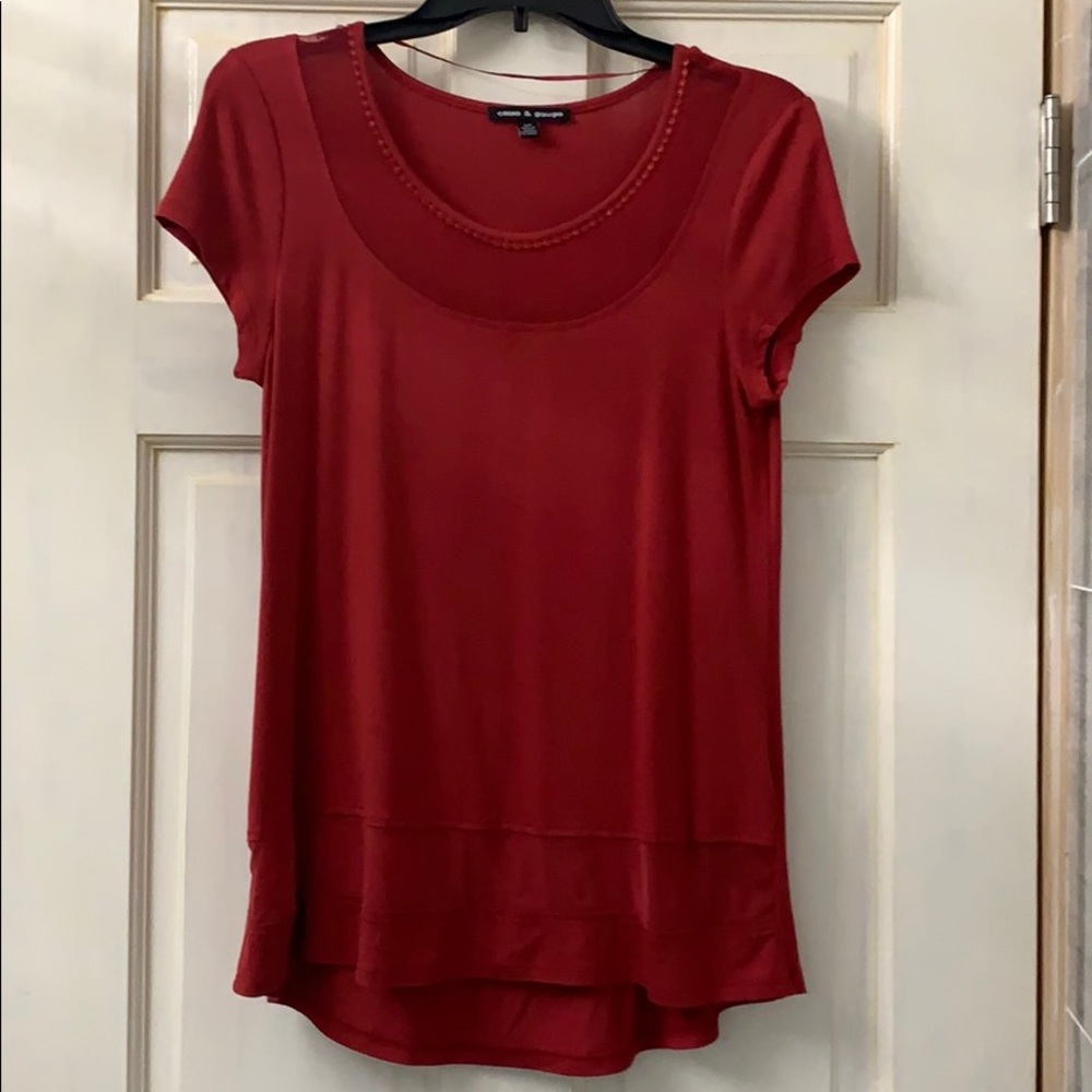 Women’s cable and gauge blouse